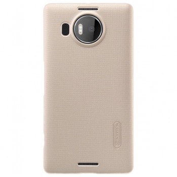 Lumia 950 xl dėklas auksinis "Nillkin" Frosted Shield + plėvelė